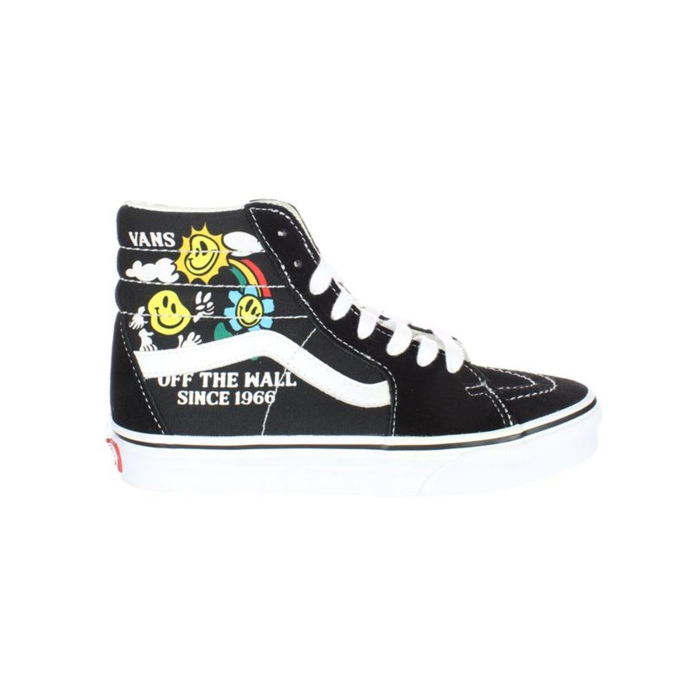 Vans Womens Sk8 Hi Black Skateboarding Shoes Size 5.5 Medium (B, M)